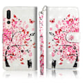Pikkukuva 1 / 2: Huawei P20 Pro kuvioitu nahkainen suojakotelo - Kukkaed Puu Multicolor
