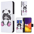 Miniatyrbillede 1 af 2: Wonderland Samsung Galaxy A82 5G Flip etui - Sød panda Multicolor