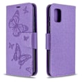 Miniatyrbild 2 av 2: Butterfly läder Samsung Galaxy A31 fodral - Lila Lila
