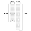 Pikkukuva 2 / 6: 20mm Universal kaksivärinen silikoni ranneke - Musta / Punainen Red