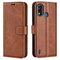 Pikkukuva 1 / 2: Lompakko Nahkakotelo For Nokia G11 Plus - Vaalean Ruskea Brown