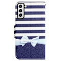 Miniatyrbillede 2 af 2: Wonderland Samsung Galaxy S22 Flip Etui - Sløjfe Blue