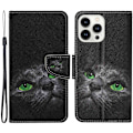 Pikkukuva 1 / 2: Wonderland iPhone 14 Pro Läppäkotelo - Kissa Black