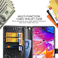 Pikkukuva 2 / 2: Mandala Samsung Galaxy A50 Flip kotelot - Musta Black