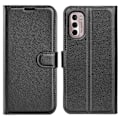 Miniatyrbillede 1 af 2: Klassisk Motorola Moto G Stylus (2022) flip etui - Sort Black