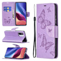 Miniatyrbild 2 av 2: Butterfly läder Xiaomi Mi 11i / Xiaomi Redmi K40 Pro Plus / Xiaomi Redmi K40 Pro / Xiaomi Redmi K40 / Xiaomi Poco F3 fodral - Lila Lila