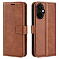 Pikkukuva 1 / 2: Lompakko Nahkakotelo For OnePlus Nord CE 3 - Vaalean Ruskea Brown