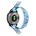 Miniatyrbild 1 av 2: Klockarmband i nylon för Garmin- och Coros-klockor - Kamouflage Blå Blå
