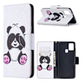 Miniatyrbillede 1 af 2: Wonderland Samsung Galaxy A21s Flip Etui - Sød Panda White
