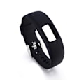Miniatyrbild 1 av 2: Garmin VivoFit 4 klockarmband träningsklocka i silikon elastiskt mjuk - Svart längd 23cm Svart