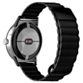 Miniatyrbillede 1 af 2: Google Pixel Watch urrem i ægte læder med magnetisk spænde - Sort Black