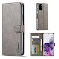 Miniatyrbillede 1 af 2: LC.IMEEKE Samsung Galaxy S20 Plus Flip Etui - Grå Silver grey