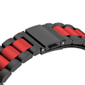 Pikkukuva 2 / 2: 22mm ruostumattomasta teräksestä valmistettu kellohihna taittuvalla lukolla Garmin-kelloon - Musta / Punainen / Musta Multicolor