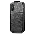 Pikkukuva 2 / 2: Vertical Flip Phone Suojakotelo With Zipper For Samsung Galaxy A04s / A13 5g - Musta Black