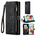 Miniatyrbillede 1 af 2: CaseMe Samsung Galaxy A71 etui med lynlås og pung - Sort Black