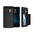 Miniatyrbillede 1 af 2: Samsung Galaxy S9 sliding kort TPU etui - Sort Black
