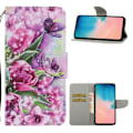 Pikkukuva 1 / 2: Wonderland Samsung Galaxy A51 flip kuoret - Tulppaanit Pink