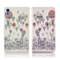 Miniatyrbillede 1 af 2: Sony Xperia XA1 Ultra Beskyttende læder etui - Luftballoner Multicolor