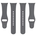 Miniatyrbillede 2 af 2: Xiaomi Redmi Band 3 silikone-urrem - Mørkegrå Silver grey