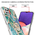 Miniatyrbild 2 av 2: Marmormotiv Samsung Galaxy A22 5G skal - Blå Blommor Blå