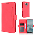 Miniatyrbillede 1 af 2: Modern-styled Læder Pung Etui til Nokia G20 - Rød Red
