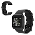Miniatyrbillede 1 af 2: Fitbit Versa 2 / Versa Lite silikone Urrem - Sort / Størrelse: L Black