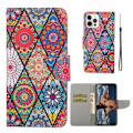 Pikkukuva 1 / 2: Wonderland iPhone 13 Pro Max Läppäkotelo - Boho Pattern Multicolor