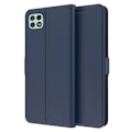 Miniatyrbillede 1 af 2: Glat og tyndt premium Samsung Galaxy A22 5G læderetui - Blå Blue