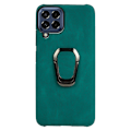 Pikkukuva 2 / 2: Iskunkestävä nahkasuojus soikealla jalustalla Samsung Galaxy M53 5G:lle - Tummanvihreä Green