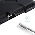 Miniatyrbillede 2 af 2: iPad 10.2 (2019) 360 graders holdbar tofarvet silikone etui - Helt Sort Black