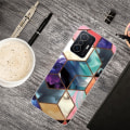 Miniatyrbillede 4 af 4: Marble Xiaomi 11T / 11T Pro Etui - Farverig Terning Tile Multicolor