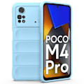 Miniatyrbild 1 av 5: Mjukt greppformat Xiaomi Poco M4 Pro skal - Blå Blå