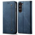 Miniatyrbillede 1 af 6: Jeans Samsung Galaxy S23 Plus Flip Etui - Blå Blue