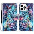 Pikkukuva 1 / 2: Wonderland iPhone 14 Pro Max Läppäkotelo - Starry Sky / Mandala Multicolor