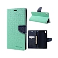 Miniatyrbillede 1 af 2: Mercury Goospery Sony Xperia XA Ultra holdbart læder-etui - Turkis Green