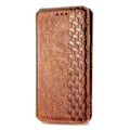 Pikkukuva 2 / 6: Nahkakotelo With A Stylish Rhombus Imprint For Sony Xperia 10 IV - Ruskea Brown