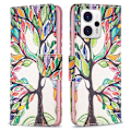 Miniatyrbillede 1 af 6: Wonderland Motorola Moto G23 / G13 / G53 Flip Etui - Life Træ Multicolor