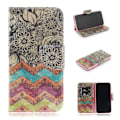Miniatyrbillede 1 af 2: iPhone Xr mønstret læder flip cover - Retro Blomster Multicolor