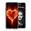 Pikkukuva 1 / 2: Softlyfit Huawei P10 Plus Kohokuvio Muovikuori - Liekehtivät Liekit Orange
