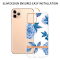 Miniatyrbild 2 av 2: Supertunt och tåligt mjukfodral för iPhone 11 Pro Max - Blå Pion Blå