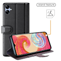 Miniatyrbillede 5 af 6: Samsung Galaxy A04e ægte læderetui med kreditkortlommer - Brun Brown