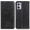 Miniatyrbillede 1 af 2: OnePlus Nord CE 2 5G flip etui i ægte læder med pung – Sort Black