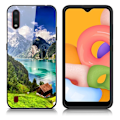 Pikkukuva 2 / 2: Fantasy Samsung Galaxy A01 kuoret - Green Hill -mökki Multicolor