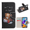 Miniatyrbillede 1 af 2: Wonderland Samsung Galaxy A22 5g Flip Etui - Bjørn Black