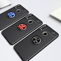 Miniatyrbillede 2 af 2: Huawei P20 Lite finger ring TPU etui - Sort / Rød Red