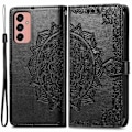 Miniatyrbillede 1 af 2: Mandala Samsung Galaxy M13 4g Flip Etui - Sort Black