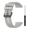 Miniatyrbillede 2 af 2: Garmin Forerunner 955 urrem i twill-stil - Grå Silver grey