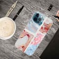 Miniatyrbillede 2 af 2: Marble design iPhone 14 Pro cover - Bølget Marmorflise Multicolor