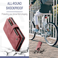 Miniatyrbillede 2 af 2: CaseMe Samsung Galaxy Note 20 Ultra 5G etui med lynlås og pung - Rød Red