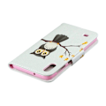 Miniatyrbillede 2 af 2: Wonderland Samsung Galaxy A10 etui - En Stående Ugle på en Gren Multicolor